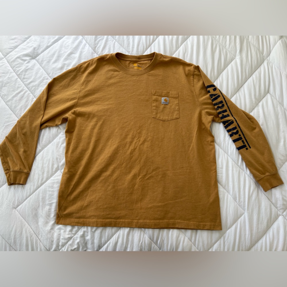MENS CARHARTT LONG SLEEVE POCKET TEE
